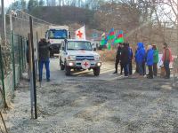 ICRC convoy moves freely along Azerbaijan's Lachin-Khankendi road (PHOTO)