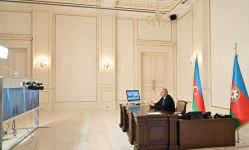 Президент Азербайджана Ильхам Алиев встретился с Президентом Болгарии Руменом Радевым в формате видеоконференции (ФОТО)