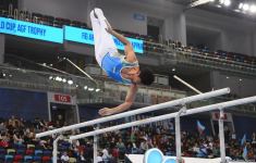 Third day of FIG Artistic Gymnastics Apparatus World Cup kicks off in Baku (PHOTO)