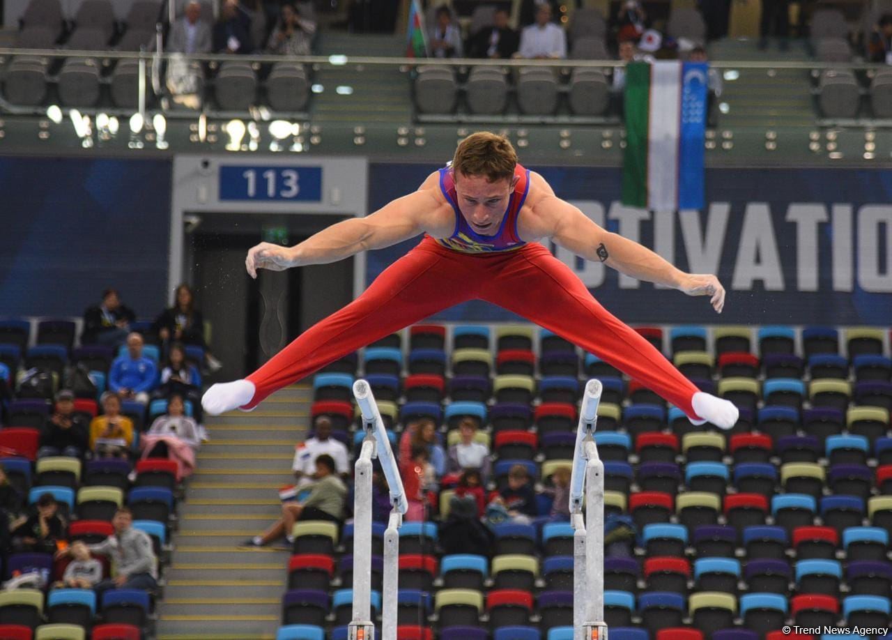 Third day of FIG Artistic Gymnastics Apparatus World Cup kicks off in Baku (PHOTO)