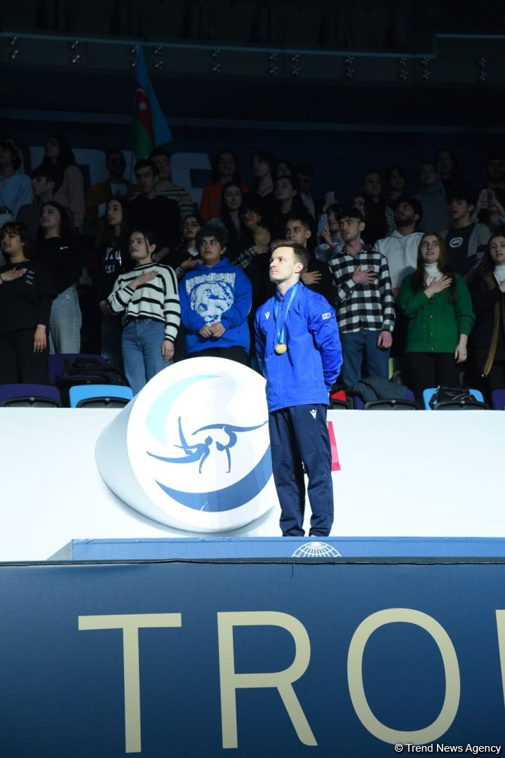 Baku holds awarding ceremony for winners of FIG Artistic Gymnastics World Cup (PHOTO)