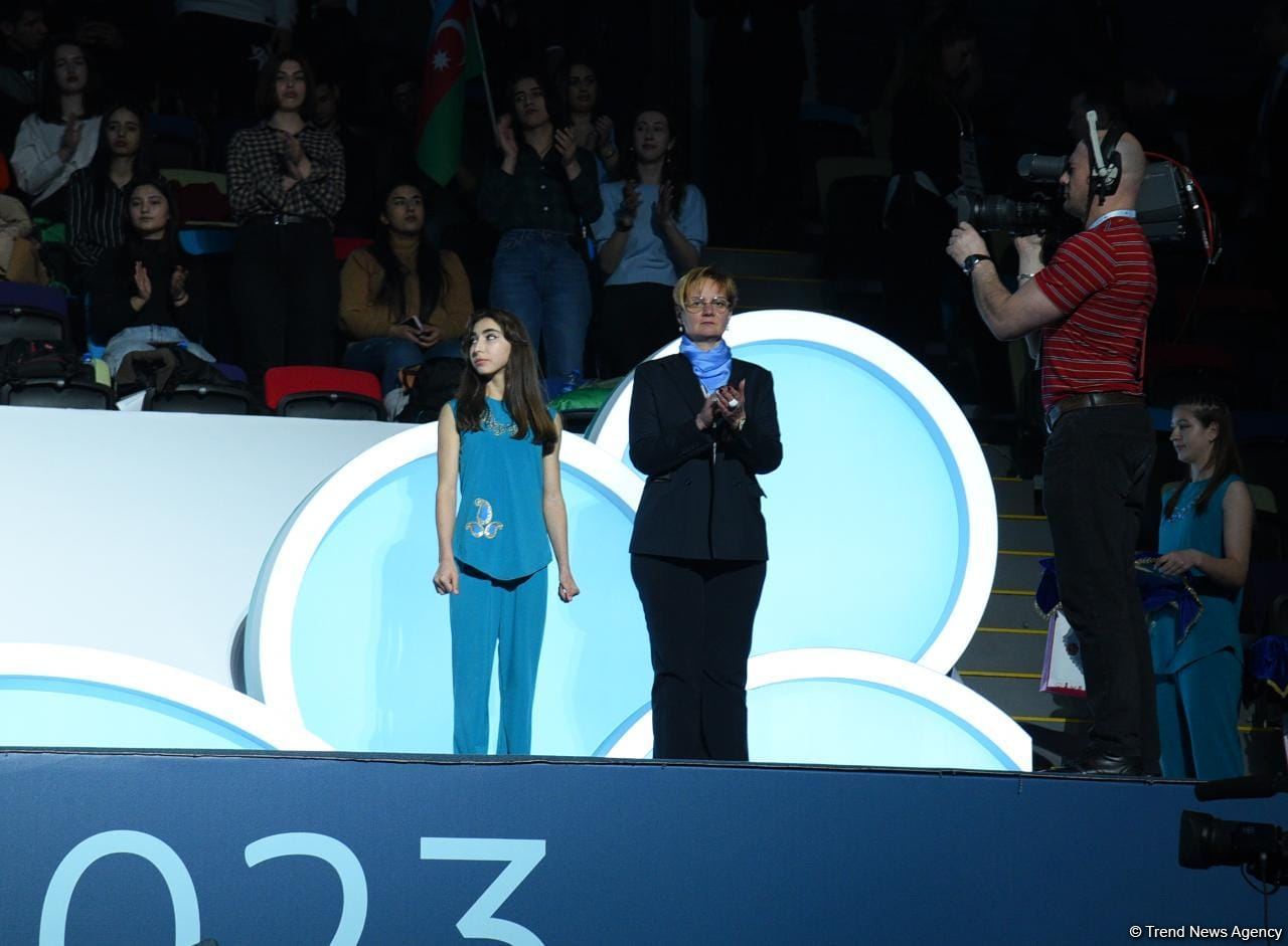 Baku holds awarding ceremony for winners of FIG Artistic Gymnastics World Cup (PHOTO)