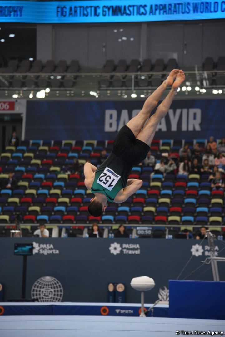 Third day of FIG Artistic Gymnastics Apparatus World Cup kicks off in Baku (PHOTO)