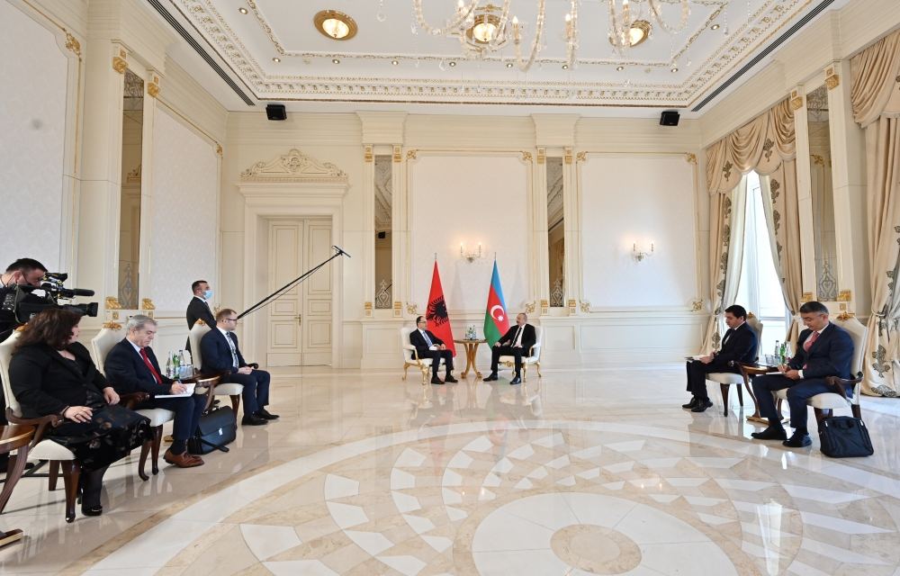 President Ilham Aliyev meets President of Albania Bajram Begaj (PHOTO/VIDEO)
