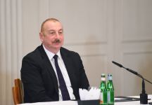 President Ilham Aliyev meets with heads of leading German companies (PHOTO)