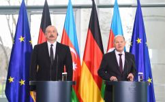 President Ilham Aliyev, Chancellor Olaf Scholz hold joint press conference (PHOTO/VIDEO)
