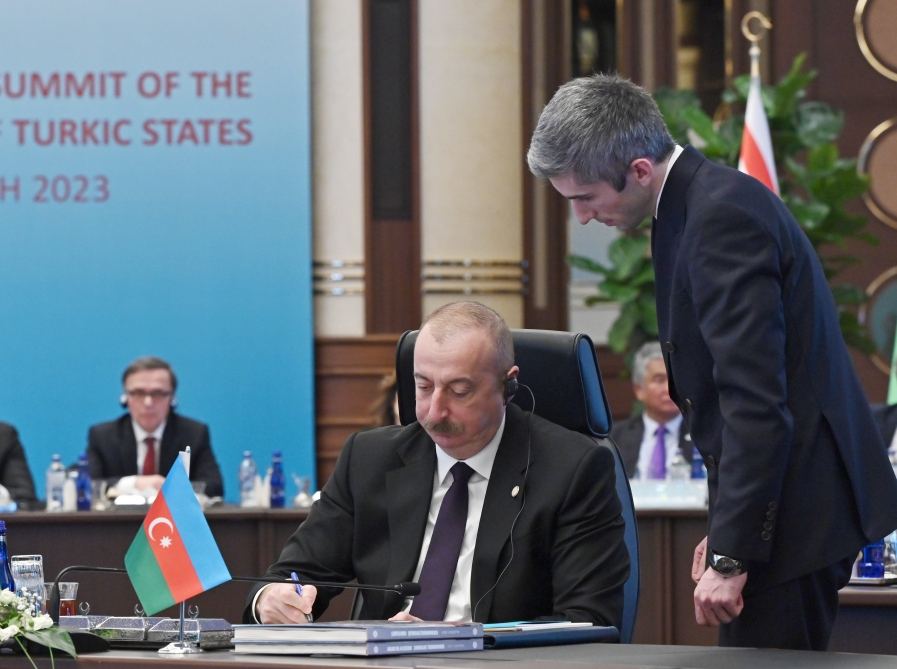 President Ilham Aliyev attends Extraordinary Summit of Heads of State of Organization of Turkic States in Ankara (PHOTO/VIDEO)
