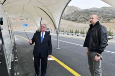 Президент Ильхам Алиев принял участие в открытии автомобильной дороги Талыш-Тапгарагоюнлу-санаторий Гашалты (ФОТО/ВИДЕО)