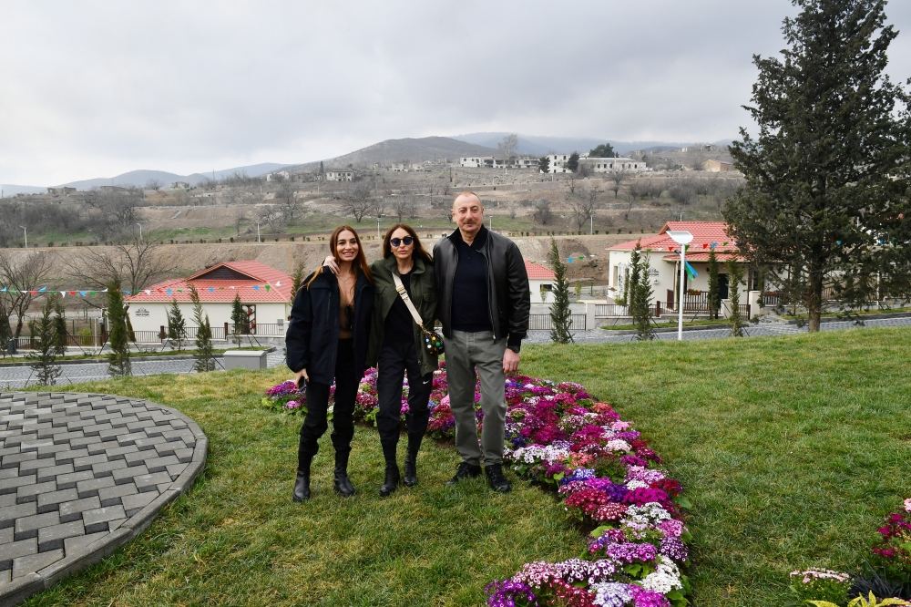 President Ilham Aliyev, First Lady Mehriban Aliyeva visit Tartar district (PHOTO/VIDEO)