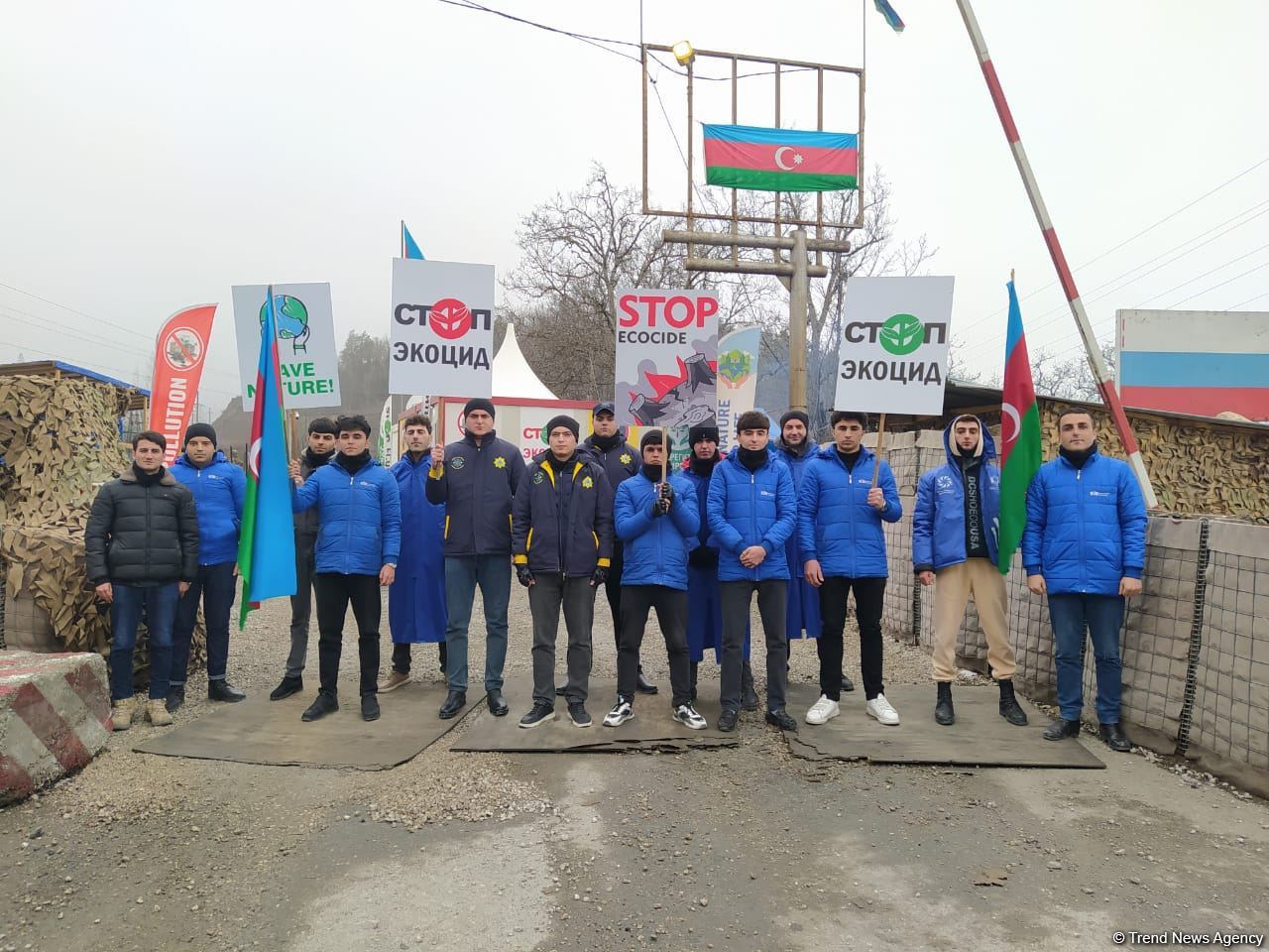 Протесты на Лачинской дороге продолжаются 98-й день (ФОТО)