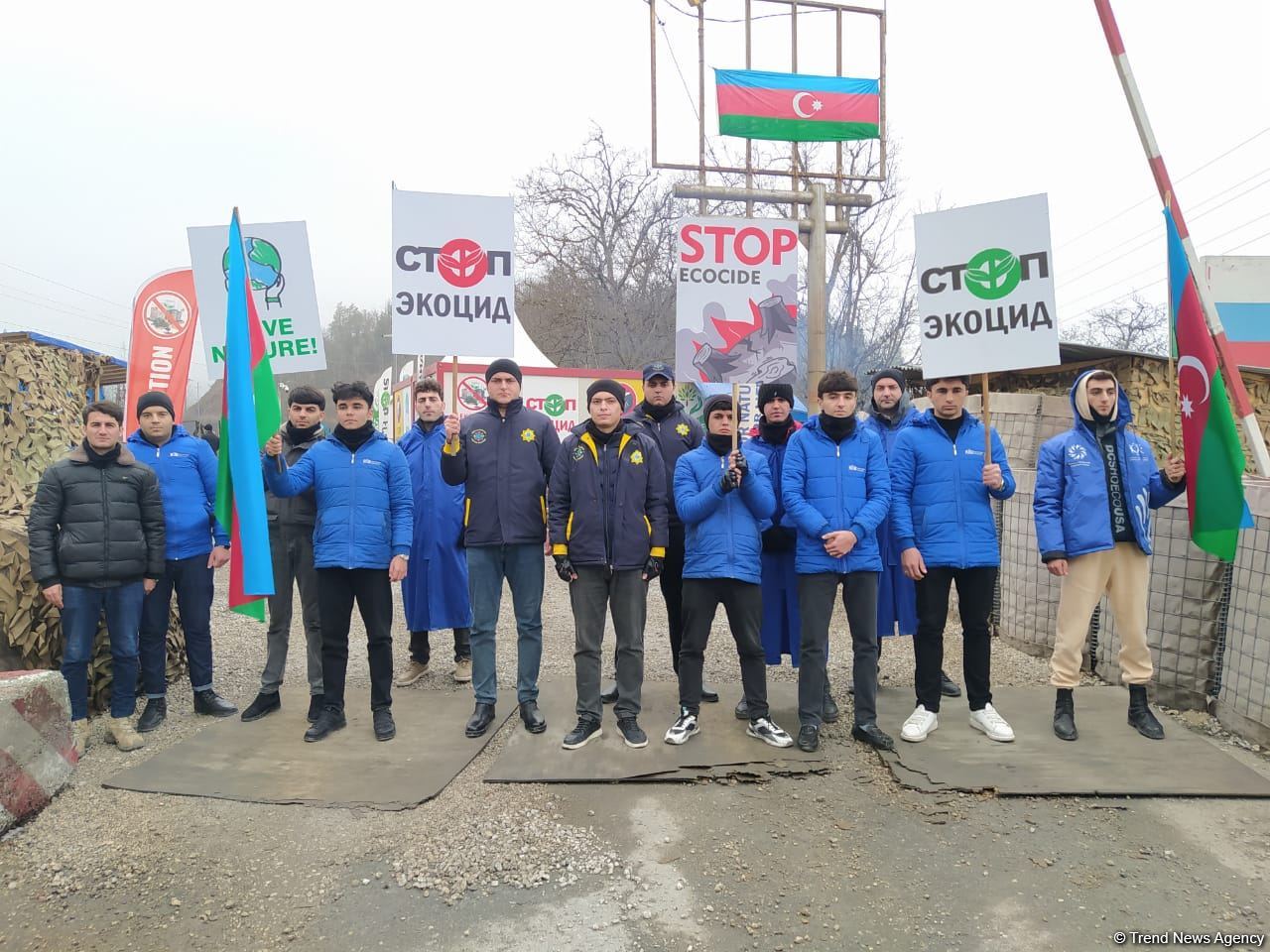 Протесты на Лачинской дороге продолжаются 98-й день (ФОТО)