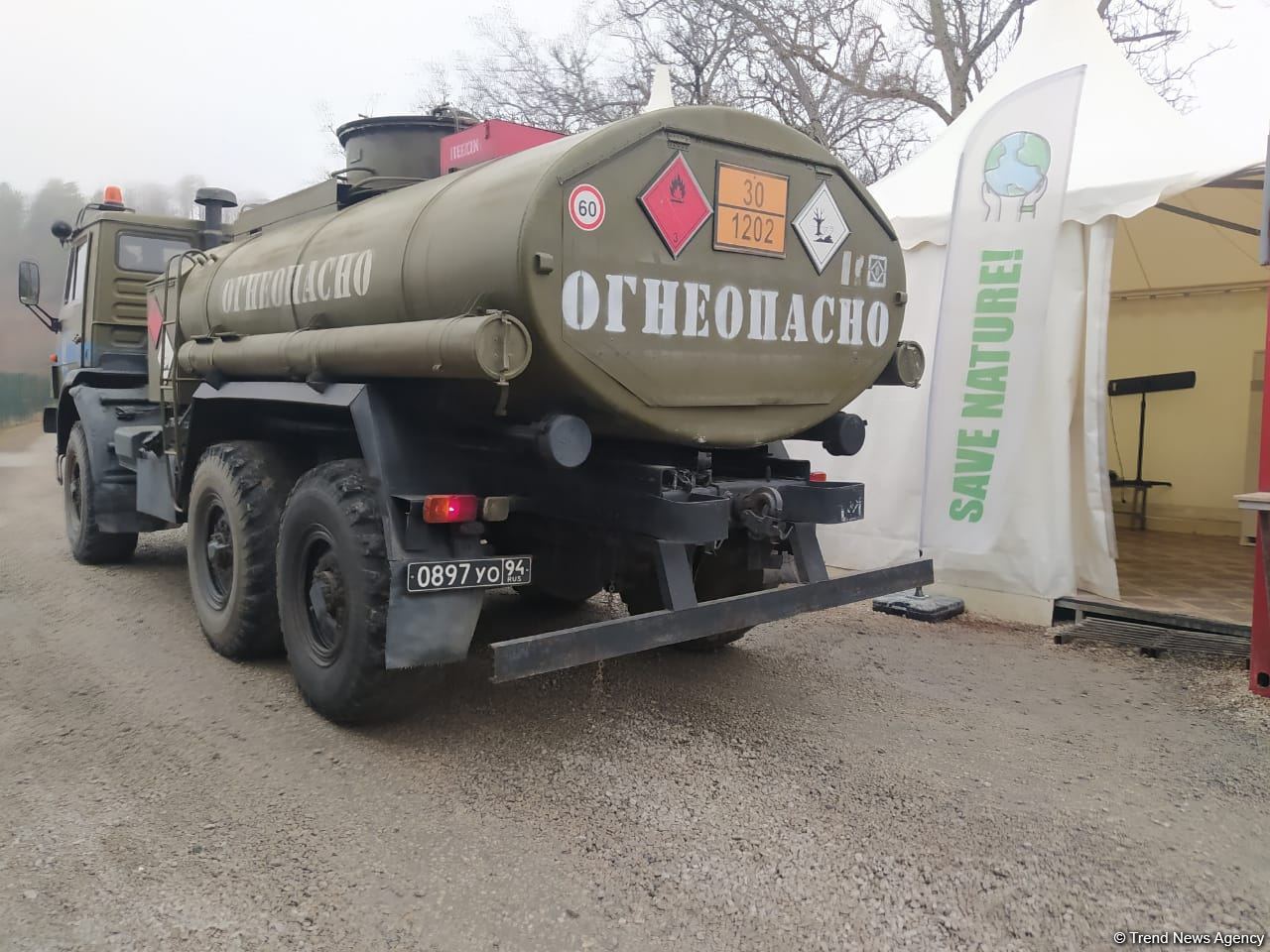 По Лачинской дороге беспрепятственно проехала автоколонна миротворцев (ФОТО)