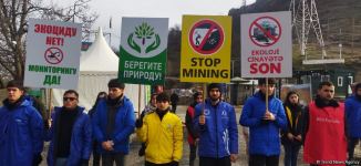 Мирная акция протеста на Лачинской дороге продолжается уже 101-й день (ФОТО)