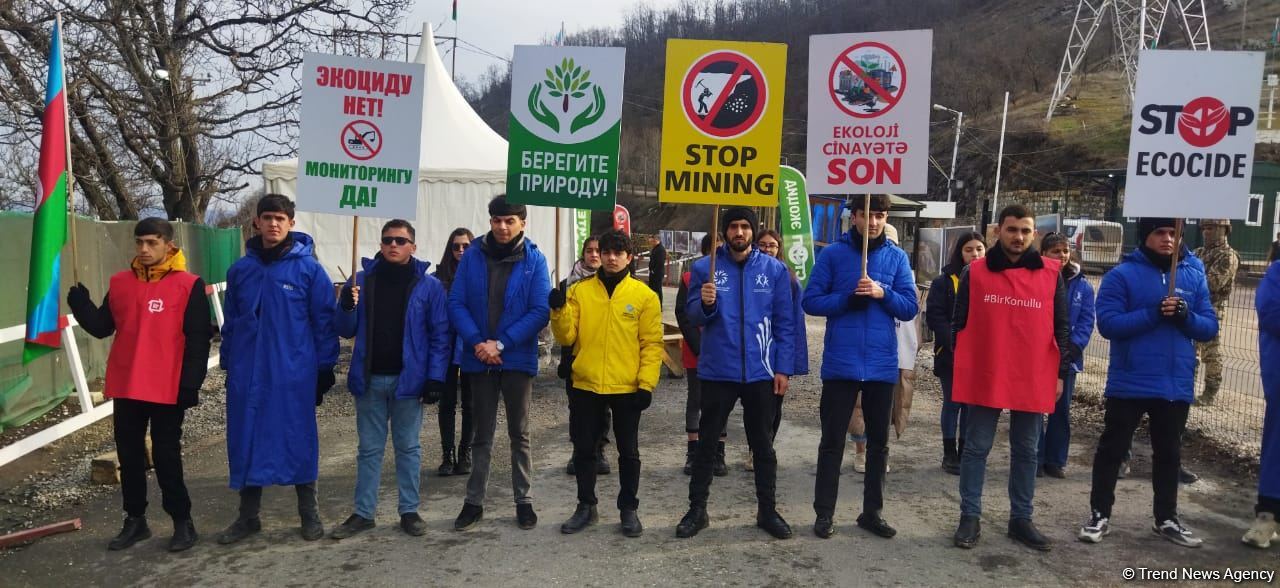 Мирная акция протеста на Лачинской дороге продолжается уже 101-й день (ФОТО)
