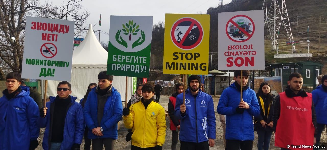 Мирная акция протеста на Лачинской дороге продолжается уже 101-й день (ФОТО)