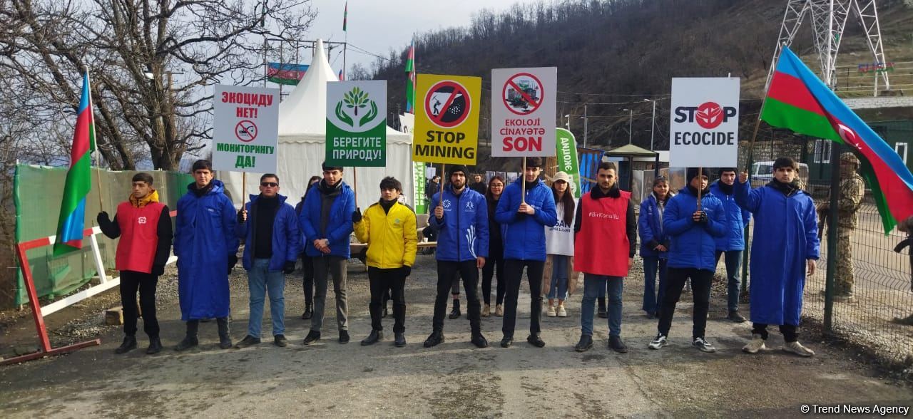 Мирная акция протеста на Лачинской дороге продолжается уже 101-й день (ФОТО)