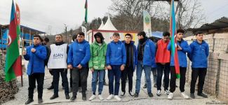 Акция протеста на дороге Лачин-Ханкенди длится 104-й день (ФОТО)