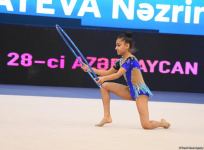 В Баку стартовал заключительный день 28-го чемпионата Азербайджана по художественной гимнастике (ФОТО)