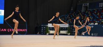 В Баку стартовал заключительный день 28-го чемпионата Азербайджана по художественной гимнастике (ФОТО)