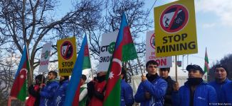Акция протеста на дороге Лачин-Ханкенди длится 107-й день (ФОТО)