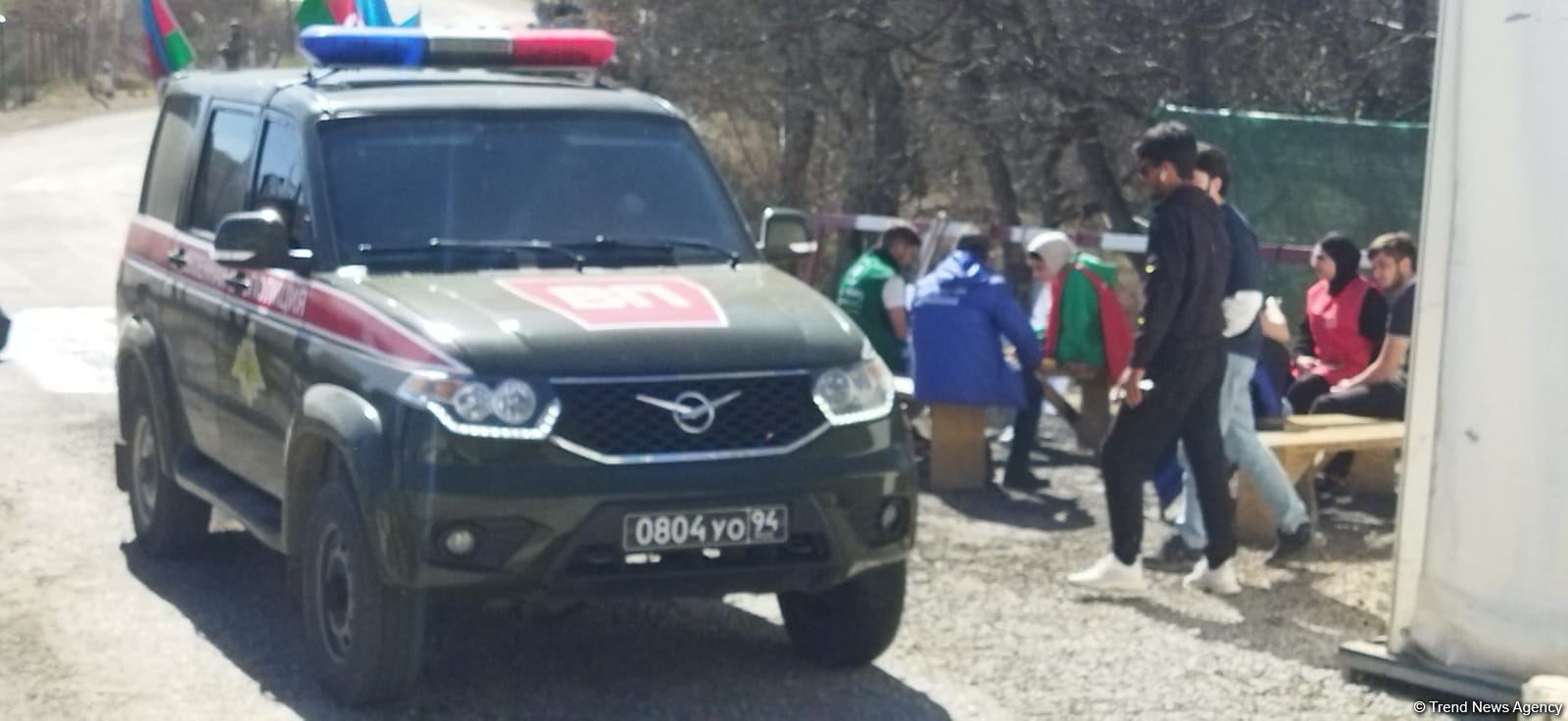 По Лачинской дороге беспрепятственно проехала очередная автоколонна миротворцев (ФОТО)