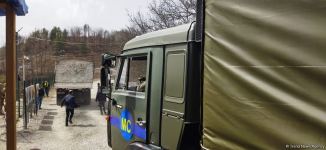 По Лачинской дороге проехала автоколонна из 25 транспортных средств РМК (ФОТО)
