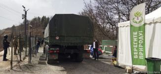 По Лачинской дороге проехала автоколонна из 25 транспортных средств РМК (ФОТО)