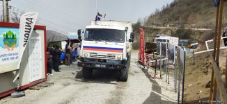 По Лачинской дороге проехала автоколонна из 25 транспортных средств РМК (ФОТО)