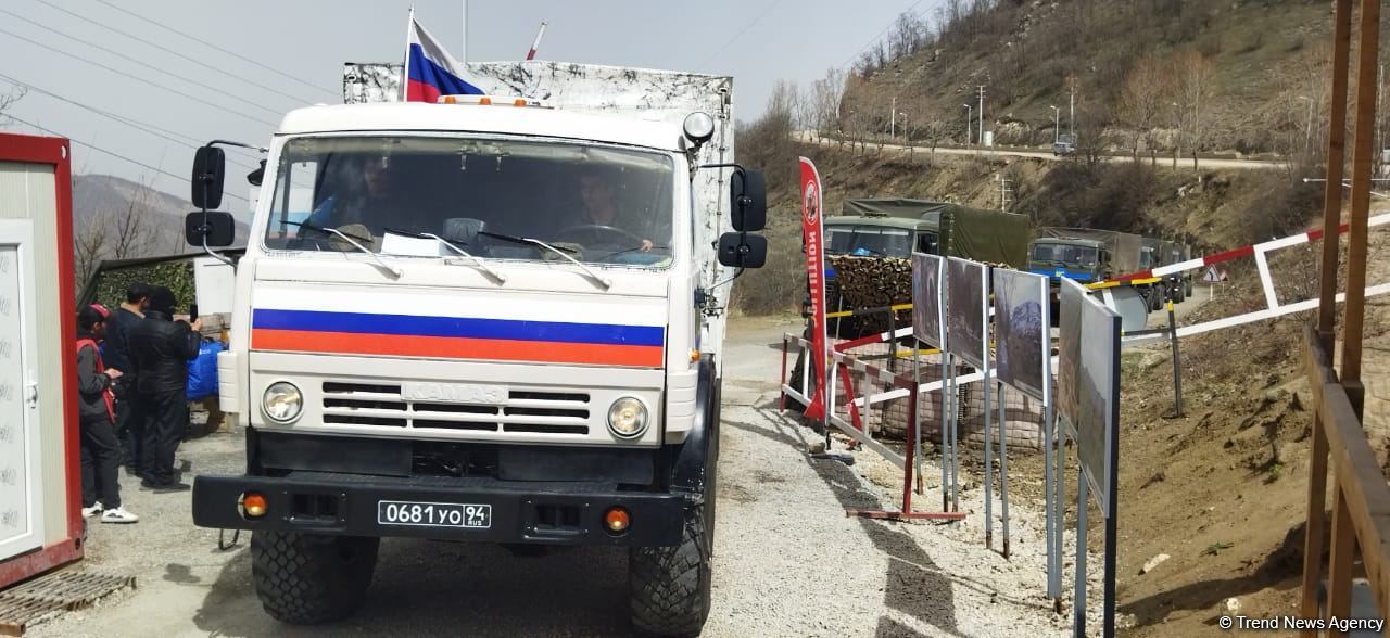 По Лачинской дороге проехала автоколонна из 25 транспортных средств РМК (ФОТО)