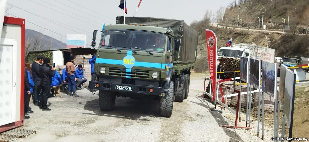 По Лачинской дороге проехала автоколонна из 25 транспортных средств РМК (ФОТО)