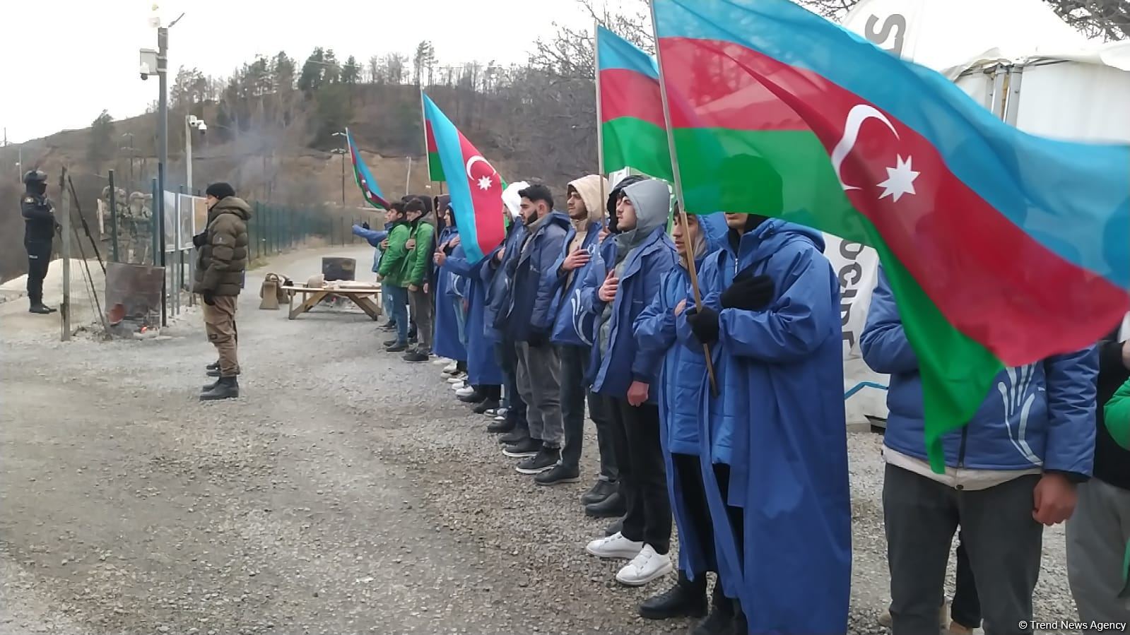 Акция протеста на дороге Лачин-Ханкенди длится 110-й день (ФОТО)