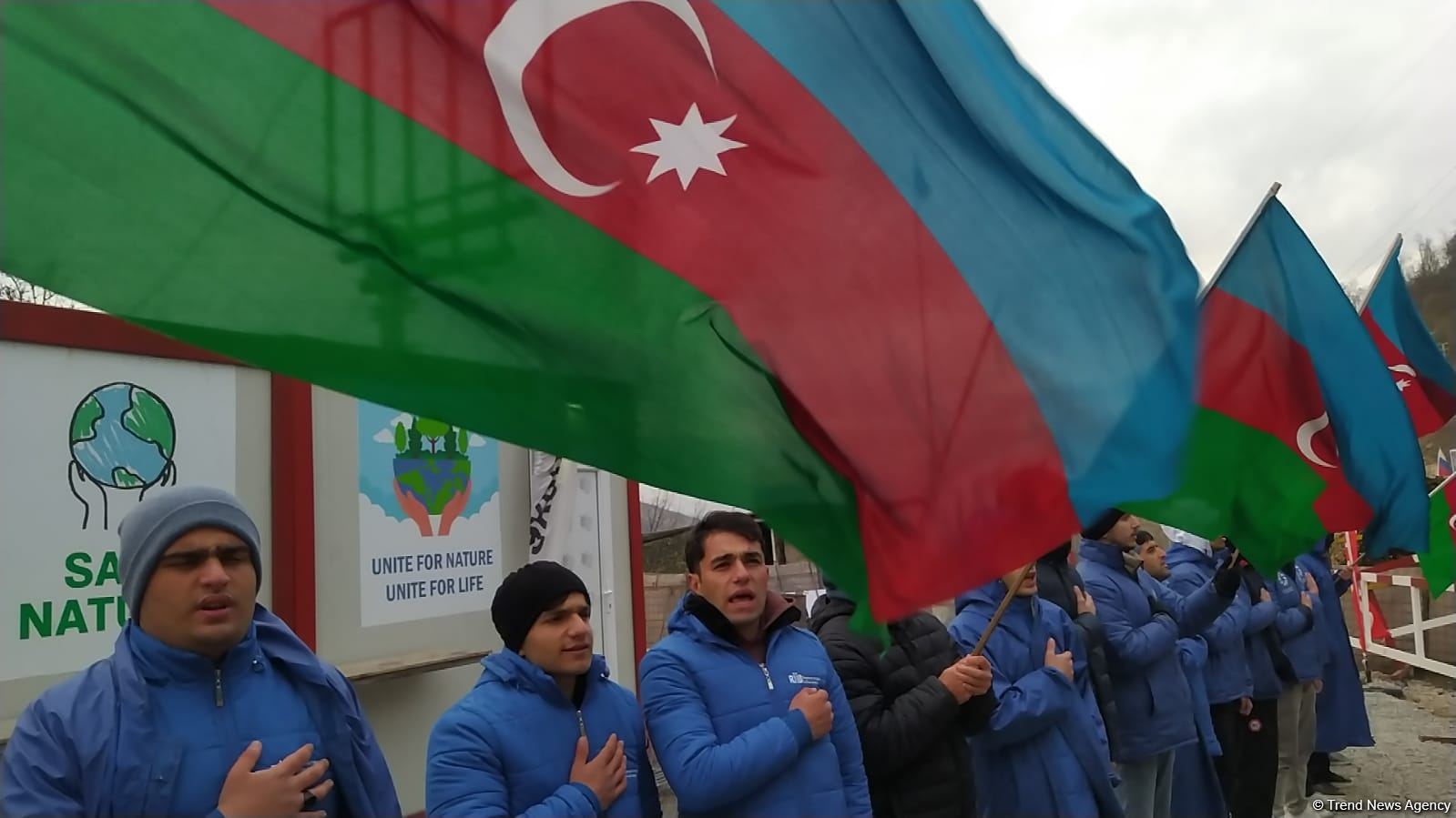 Акция протеста на дороге Лачин-Ханкенди длится 110-й день (ФОТО)