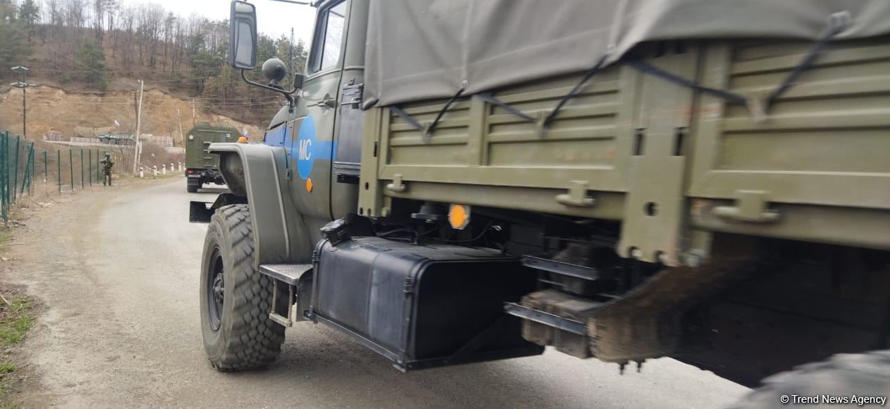 По Лачинской дороге беспрепятственно проехали два автомобиля РМК (ФОТО)