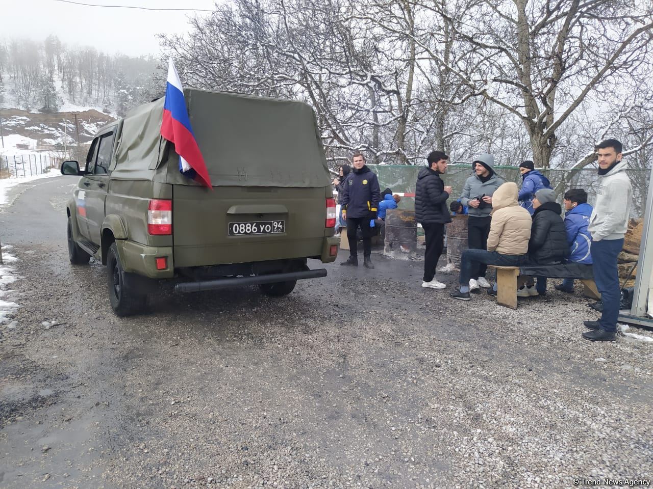 По Лачинской дороге беспрепятственно проехала очередная автоколонна РМК (ФОТО)