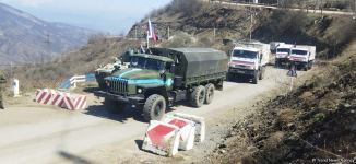 По Лачинской дороге беспрепятственно проехал караван из 21 автомашины РМК (ФОТО)