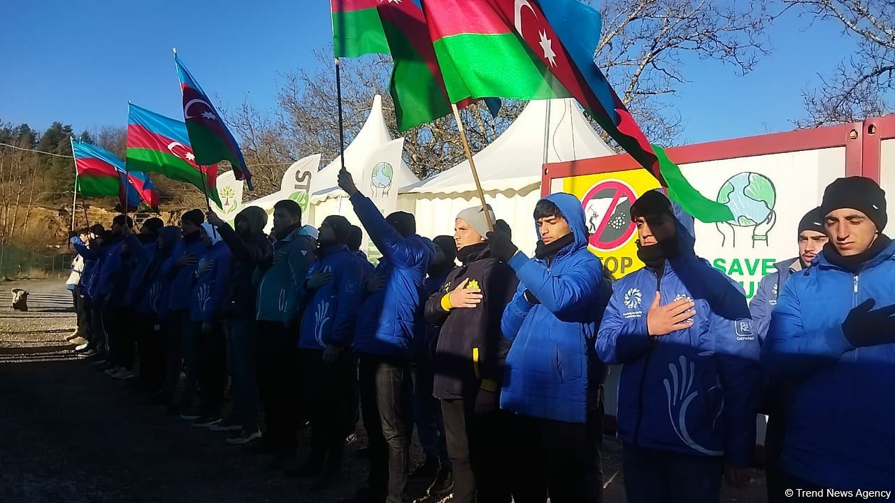 Акция протеста на дороге Лачин-Ханкенди продолжается 114-й день (ФОТО)