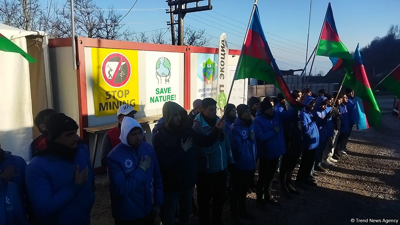 Акция протеста на дороге Лачин-Ханкенди продолжается 114-й день (ФОТО)