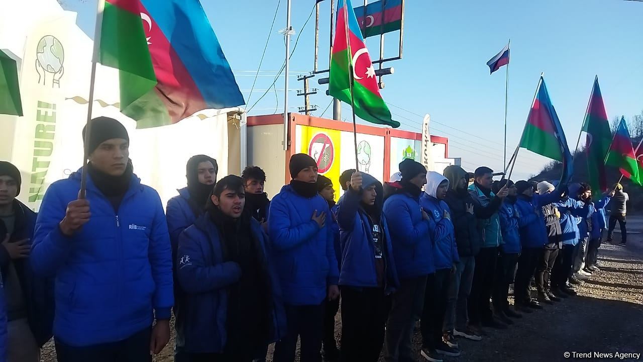 Акция протеста на дороге Лачин-Ханкенди продолжается 114-й день (ФОТО)