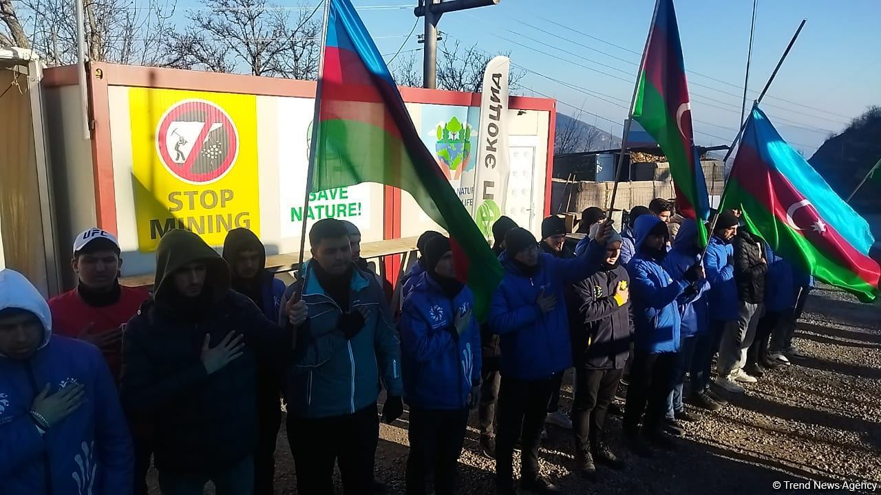 Акция протеста на дороге Лачин-Ханкенди продолжается 114-й день (ФОТО)