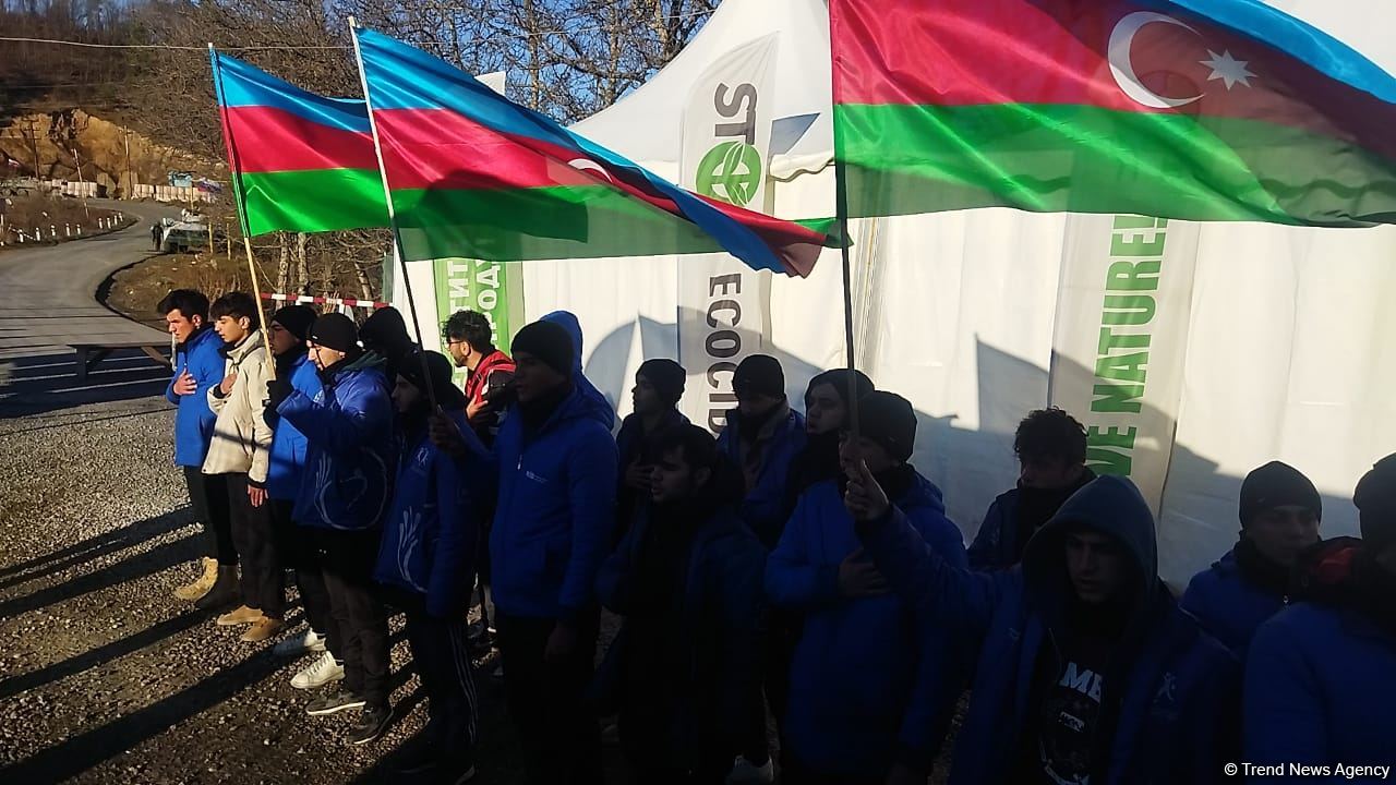 Акция протеста на дороге Лачин-Ханкенди продолжается 114-й день (ФОТО)