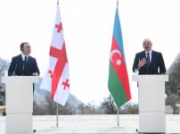 President Ilham Aliyev and Prime Minister of Georgia Irakli Garibashvili make press statements (PHOTO/VIDEO)