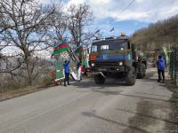 По Лачинской дороге беспрепятственно проехала автоколонна миротворцев (ФОТО)