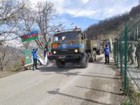 По Лачинской дороге беспрепятственно проехала автоколонна миротворцев (ФОТО)