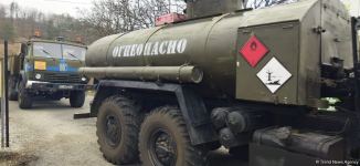 По Лачинской дороге беспрепятственно проехала автоколонна миротворцев (ФОТО)
