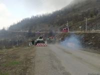 По Лачинской дороге беспрепятственно проехала автоколонна миротворцев (ФОТО)