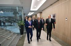 Президенты Азербайджана и Казахстана побывали в Международном финансовом центре "Астана" (ФОТО)