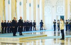 В Астане состоялась церемония официальной встречи Президента Азербайджана Ильхама Алиева (ФОТО/ВИДЕО)
