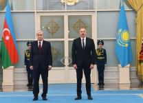 В Астане состоялась церемония официальной встречи Президента Азербайджана Ильхама Алиева (ФОТО/ВИДЕО)