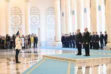 В Астане состоялась церемония официальной встречи Президента Азербайджана Ильхама Алиева (ФОТО/ВИДЕО)