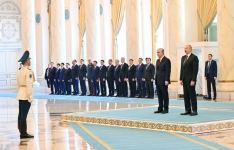 В Астане состоялась церемония официальной встречи Президента Азербайджана Ильхама Алиева (ФОТО/ВИДЕО)